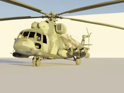 Sikorsky UH-60 Black Hawk plus 7 Skins 3D model Low-poly 3D model