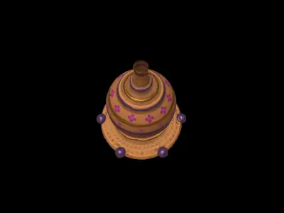 Stylized Clya Pot Free low-poly 3D model