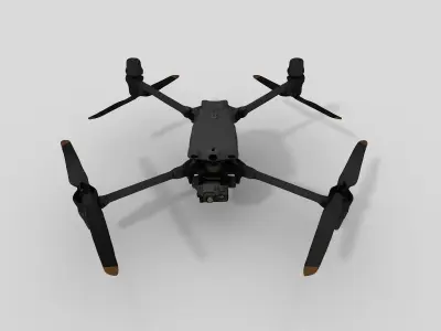 Unmanned Aerial Vehicle Low-poly 3D model