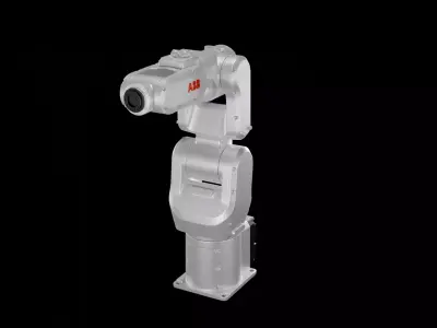 ABB IRB 1100 Industrial Robotic Arm 3D Model High Detail 3D model
