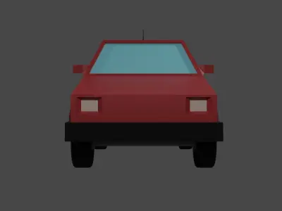 Low Poly Car  Free low-poly 3D model