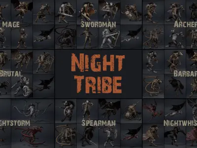 6 Tribes Bundle Part 2 3D Model Pack
