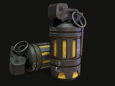 Stun grenade Low-poly 3D model