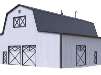 7 PBR Farm Buildings Collection 3D Model Pack