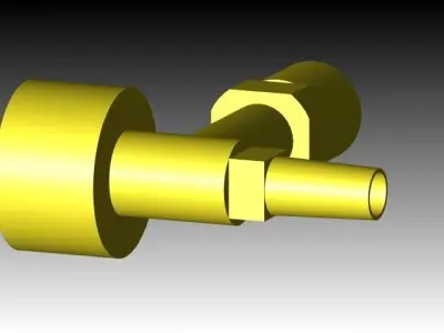Auger valve Free 3D model