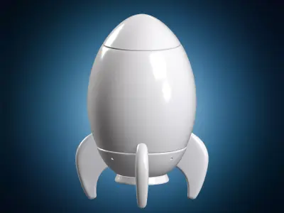 Rocket Capsule 3D Print Model Space Vehicle 3D print model