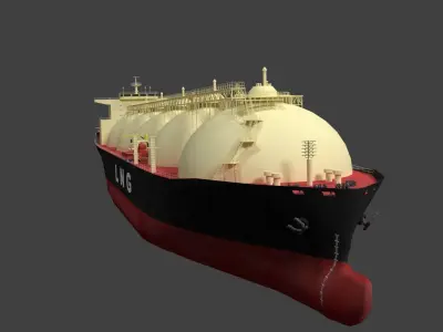 LNG Ship 3D model