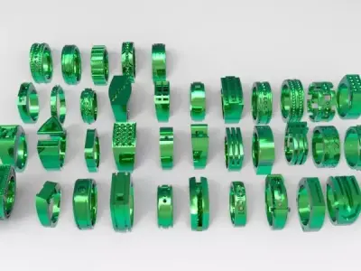 Lot of Various  Mens Rings Collection Bulk  package SALE 3D print model