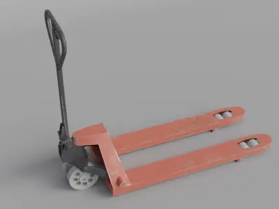 A Handlift Used Low-poly 3D model