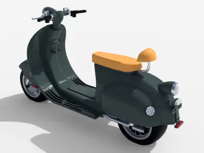 Electric scooter Free 3D model