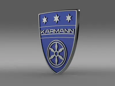 Karmann logo 3D model