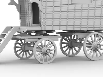 Gypsy Caravan 3D model