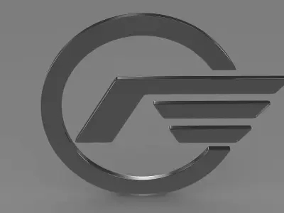 Astra logo 3D model