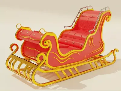 Christmas sleigh 3D model order