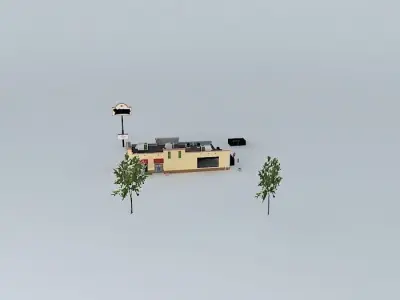 Restaurant train Free 3D model