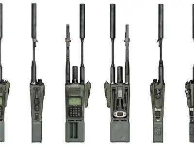 ANPRC 163 RADIO Low-poly 3D model