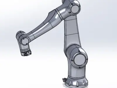 Elfin 10 6 DOF Cobot Low-poly 3D model