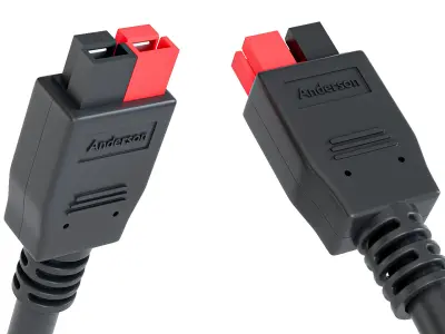 Anderson Solar Panel Connector Plug 3D model