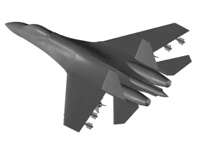 Sukhoi Su-27 3D model purchase