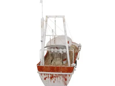 Rusty Boat 3D model