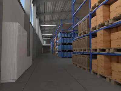 warehouse 3D model purchase