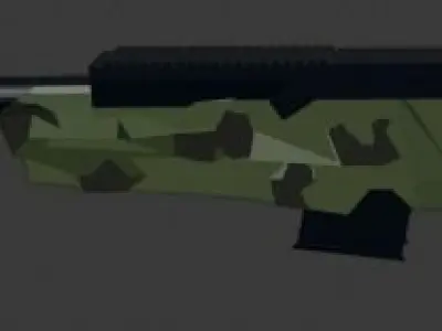 AWM SNIPER  Free low-poly 3D model