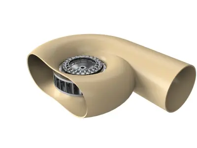 hydropower Francis Turbine 3D model