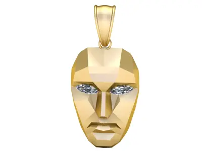 18K Gold Diamond 3D print model get