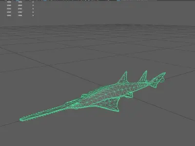 Ray fish Low-poly 3D model purchase