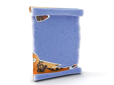 Ornate Ancient Scroll Model Pack with Arabic Script Low-poly 3D model