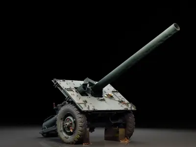 Anti Tank Artillery 3D model