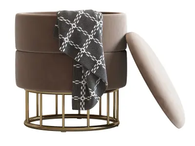 Pouf  Halmar Minty 3D model