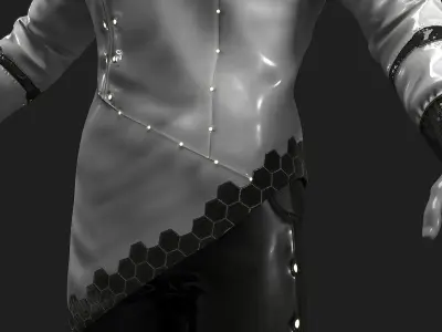 Sci Fi Cyber Clothing 3D model