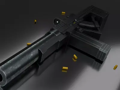 subfusil   Low-poly 3D model