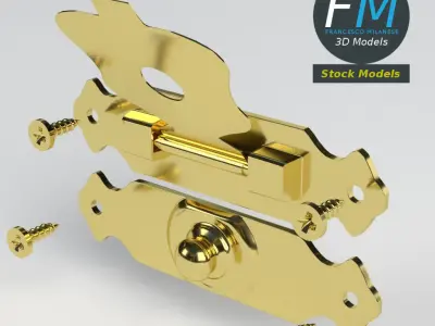 Small chest latch 3D model
