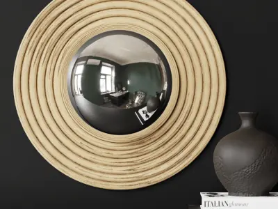  Thehighkey Dome Mirror Wall Decoration Model 