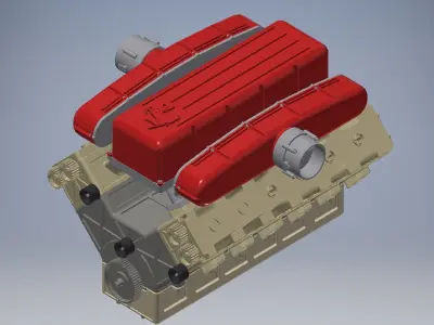 V12 Engine Gasoline Ignition 3D Models 3D model