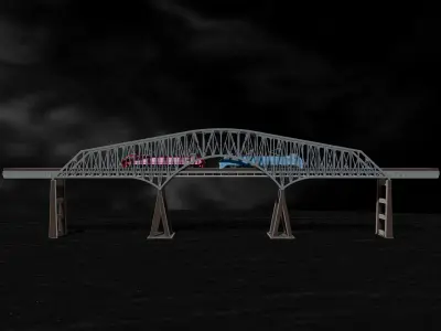 Bridge H0 scale trains Baltimore bridge reproduction   3D print model