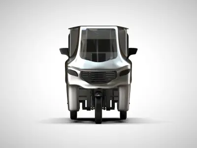 CARGO THREE WHEELS MOTORCYCLE ACTUAL DIMENSION 3D model