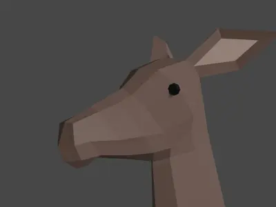 Deer Low Poly Low-poly 3D model