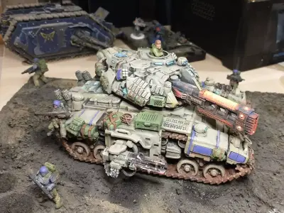 Pre- Supported Dominion Smoke Jaguar Frontline Battle Tank 3D print model