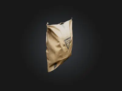 Cement Bag Low-poly 3D model purchase