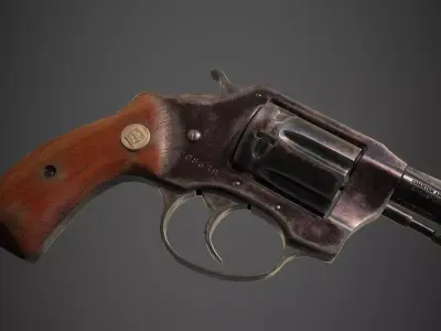 Charter Arms Undercoverette 32 Revolver Low-poly 3D model
