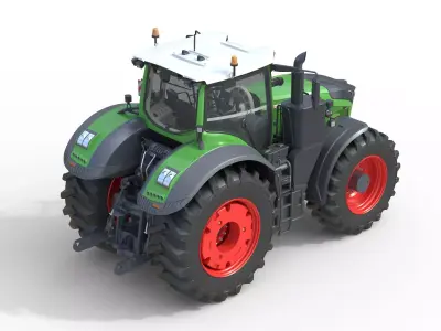 Fendt 1050 Vario Tractor Low-poly 3D model