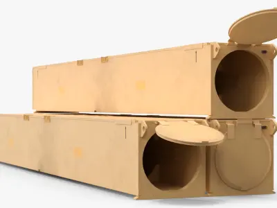  Hypersonic Missile Launcher Container Desert 