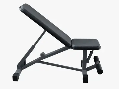 Weight Bench Low-poly 3D model buy