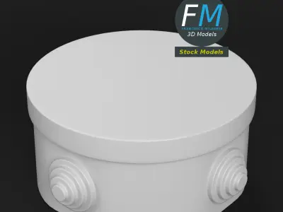 Round junction box 3D model
