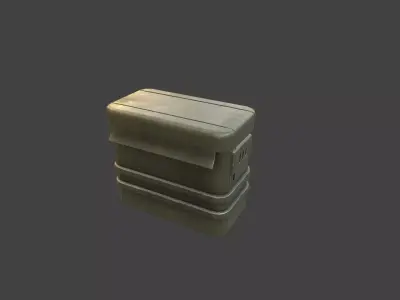 Ammo case Low-poly 3D model