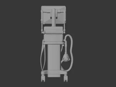 ICU ventilator machine 3D model