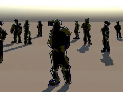 MUTANT CROWD 100 COMPLETE COLLECTION 3D model